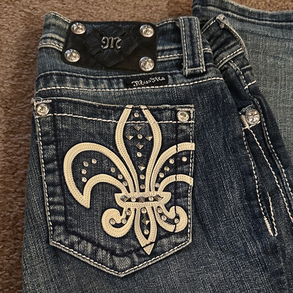 Stylish Miss Me Jeans with Embellished Pocket